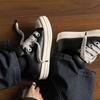 Grosse tête une pédale gros Ding chaussures décontractées tendance chaussures pour hommes chaussures pain chaussures tendance hauteur tige basse semelle épaisse rehaussante polyvalent mode chaussures de skate