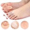 1Pair Silicone Thumb Valgus Toe Separator Soft Shock-Absorbing Massage Forefoot Pad With Holes  Bunion Corrector