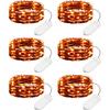 Minetom 6 Pack Battery Operated LED Fairy Lights for Christmas Decor