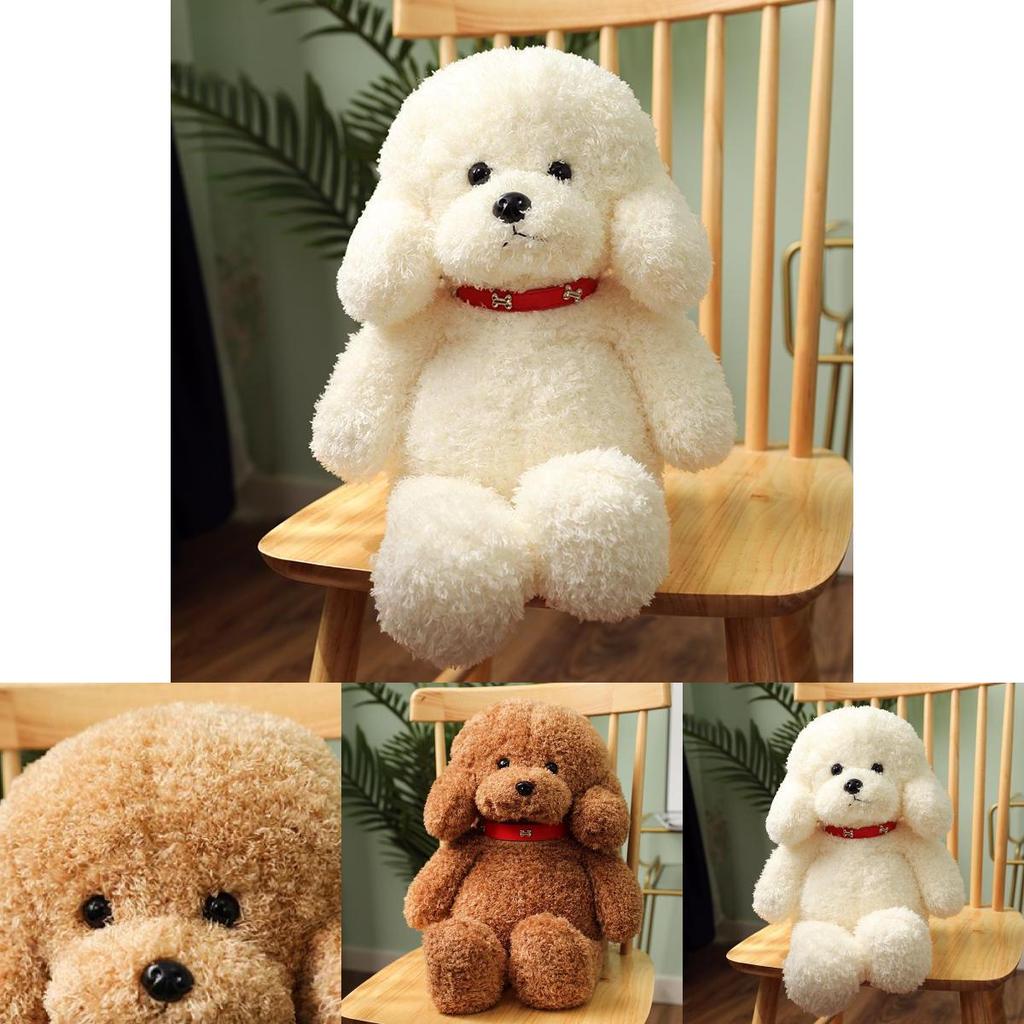 Adorabile Peluche Cane Teddy Cane Cucciolo Seduto Carino Per Bambine Morbido E Coccoloso