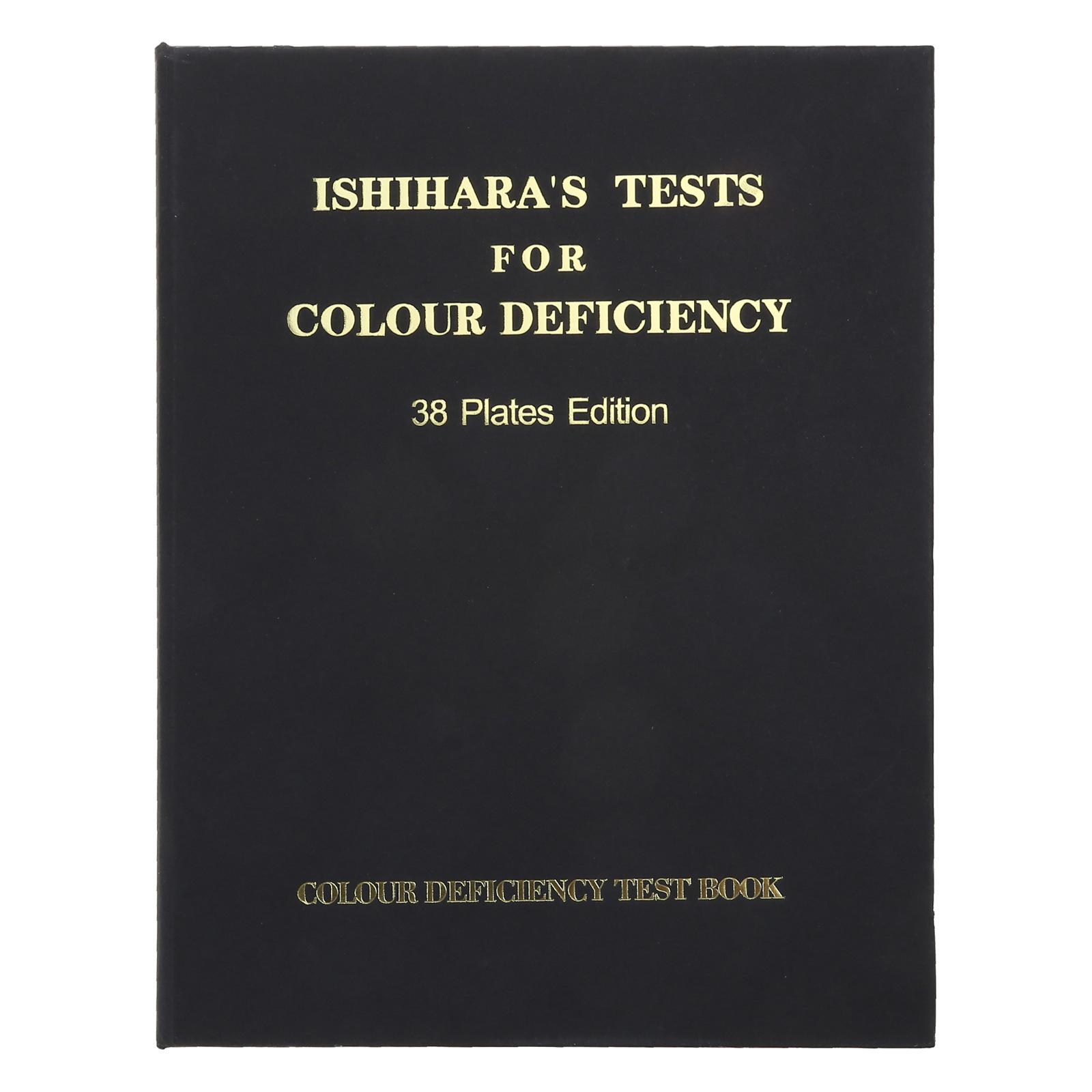 Высококачественная книга Исихара 38 таблиц Оптометрия Цветовая слепота Цветовая недостаточность Книга для числового теста для автошколы