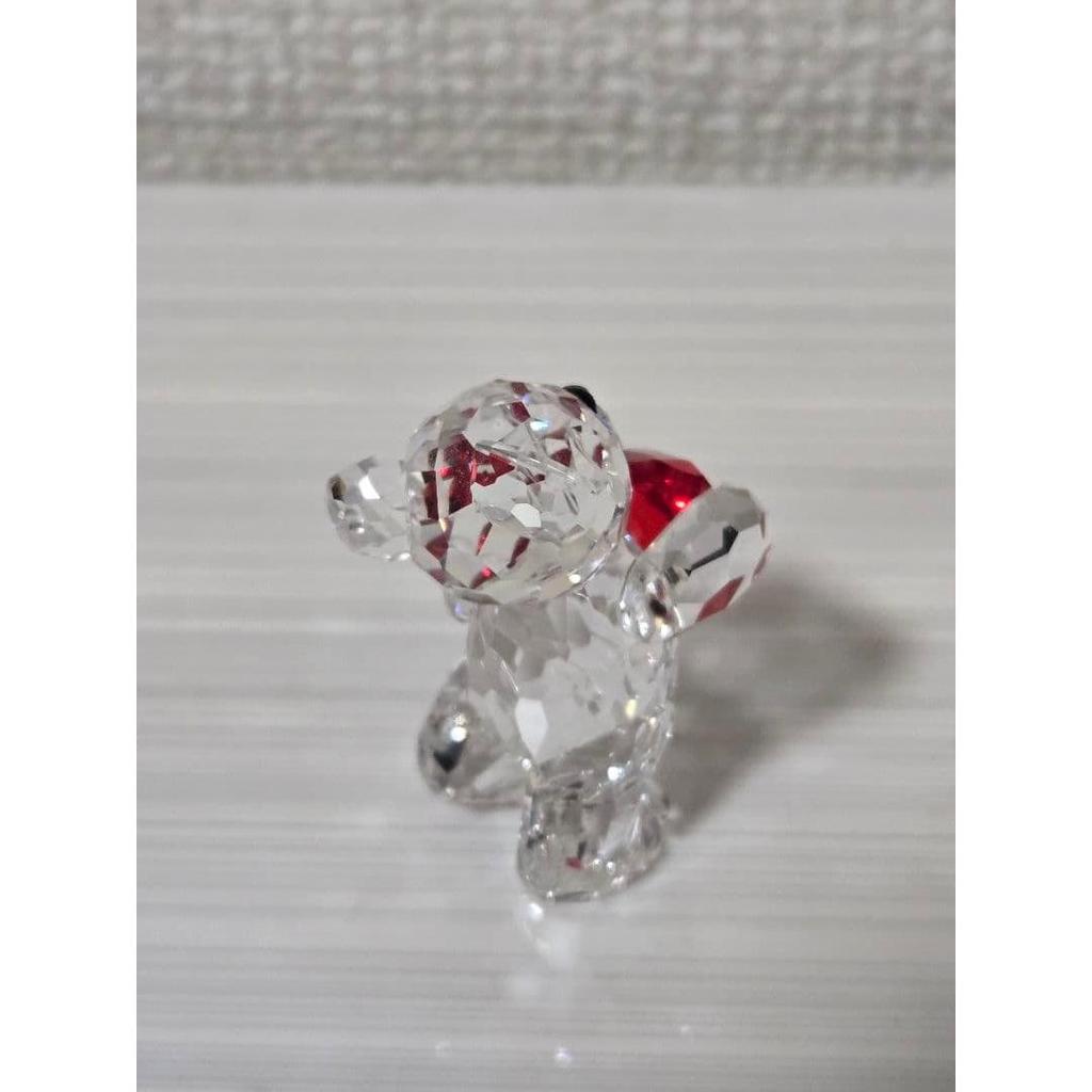 Used Final price reduction!Swarovski crystal bear figurine red heart