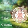 10 Zoll Blumen-Windspiel für Außengartendekor, drehendes Hänge-Windspiel mit 360°-Haken, künstlerisches Design, perfektes Geschenk für Frühling und Sommer