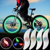 2-6PCS Bike Wheel Spoke LED Lights, 3 Lighting Modes Waterproof Tire Lamp, Safety Warning Easy Install Bicycle Accessories
