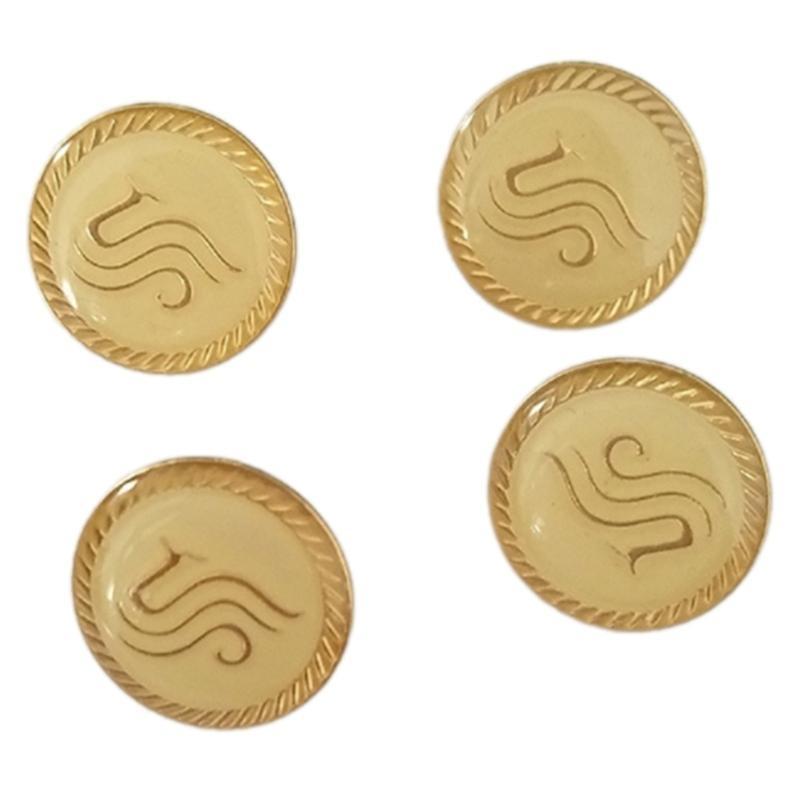 4 Pcs Alloy Buttons Jackets Pants Buttons Sewing Buttons Uniform Buttons