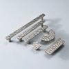 Retro Zinc Zinc Zinc Alloy Furniture Door Knob Unique Line Design Cabinet Handle  Drawer