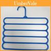 Multifunctional 5layer Plastic Pants Hanger For Wardrobe And Tie Storage