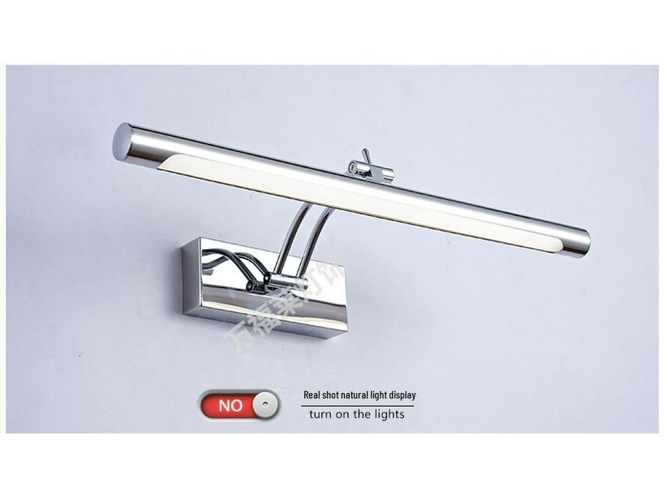 Modern Minimalist LED Vanity Mirror Light, Stainless Steel, Anti-Fog, Bathroom Makeup Wall Light