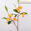 Luxury Artificial Loquat Fruit Branch Faux Loquat Fake Plants Simulation Fruit Tree  Gift