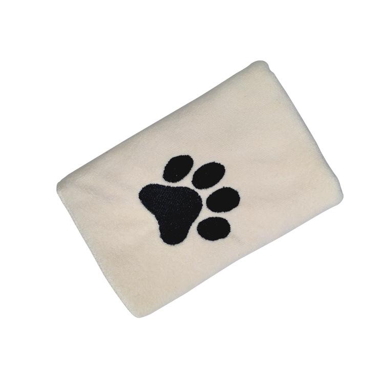 Pet Microfiber Absorbent Towel Embroidery Logo Dog Cat Towel