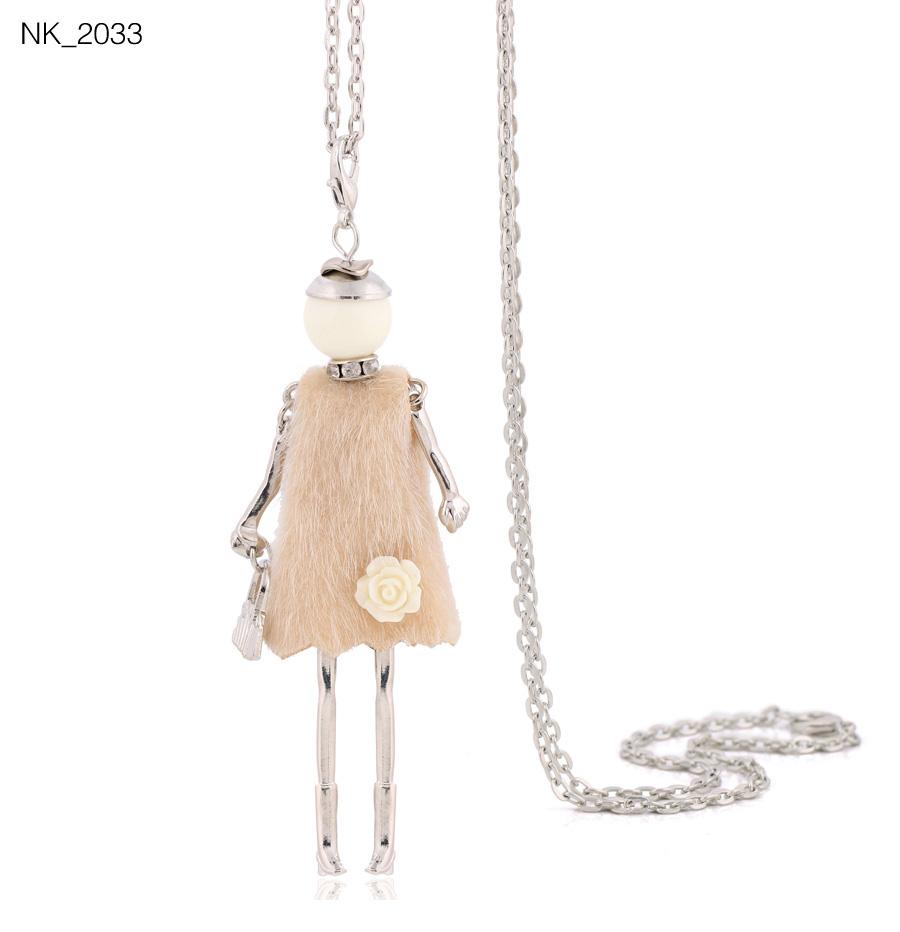 Cute Women Necklace Statement Lady Charm Long Trendy Necklace New Fashion Female Big Pendant Lovely Jewelry Gift