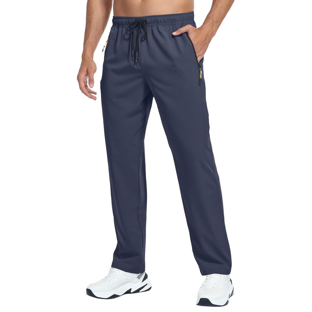 Men's Lightweight Jogger Pants with Adjustable Waistband and Zipper Pockets Suitable for Father Day Gifts My Orders Casual Sportswear Outdoor Use