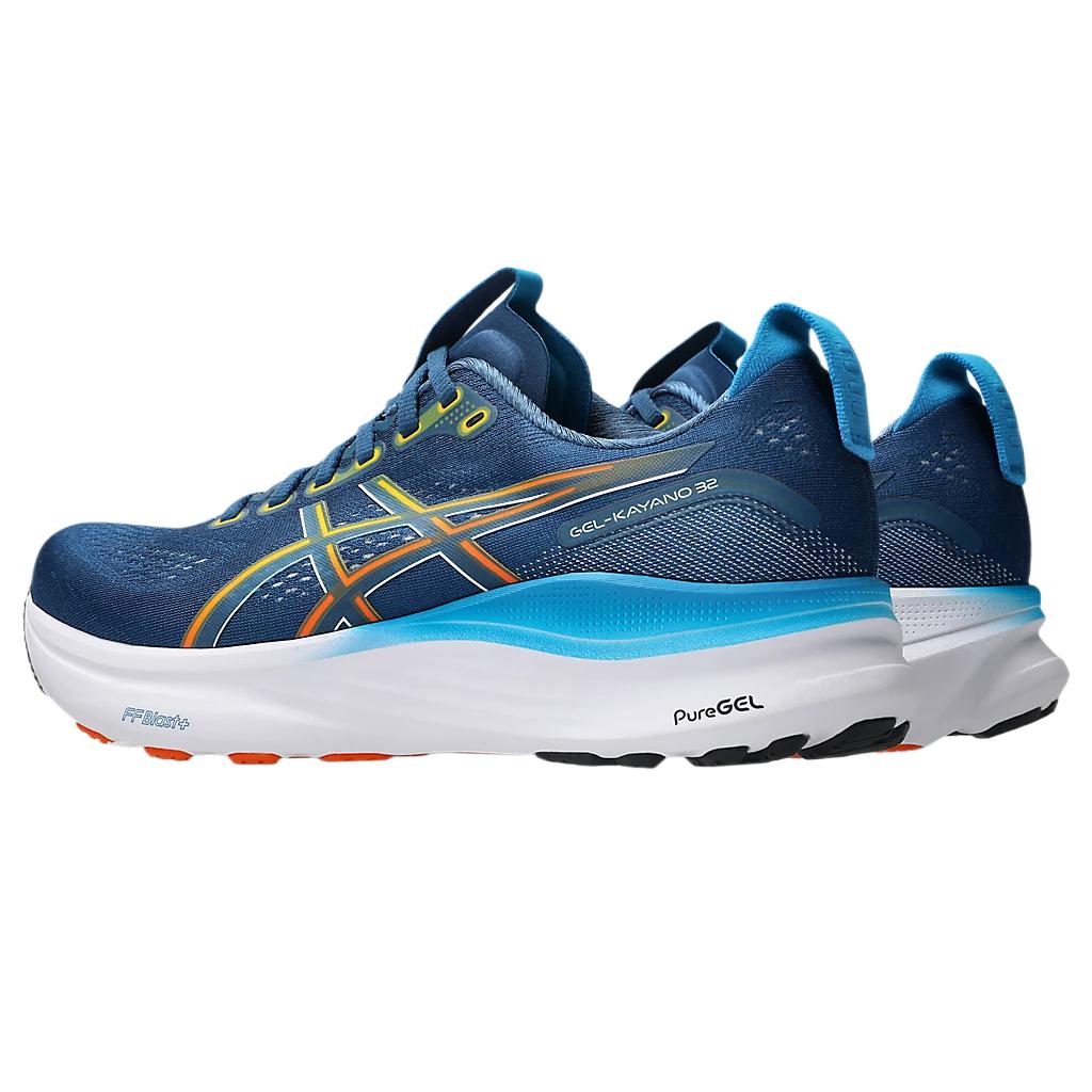 Asics GEL KAYANO 32 Rete Ammortizzazione Traspirante Assorbente Sudore Supporto Equilibrio Leggero Basse Scarpe da Corsa Uomo 1011C052-404