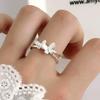 Sweet Butterfly Adjustable Open Ring - Trendy Fashion for Women