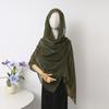 Spot Thin Solid Color Polyester Cotton Monochrome Sprinkled Gold Small Sequins Scarf Women'S Bag Headscarf Shawl Xiyin