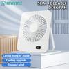 Ultrathin Desk Fan Portable Rechargeable Fan With Power Display 5 Speeds Folding Fans for Travel Sleeping Bedroom Office Home