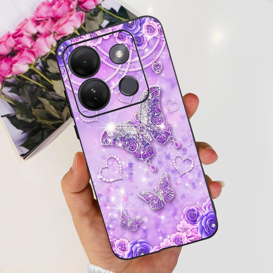 Für Infinix Smart 7 HD Hülle X6516 Luxuriös Beliebt Bemalte Abdeckung Weiche Silikon Handyhülle Für Infinix Smart 7 Plus Smart7 HD Schale