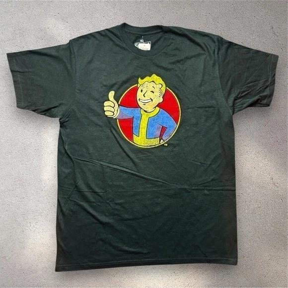 Fallout Vault Boy Tee Ripple Junction Hot Topic Black Graphic T- Shirt Mens XL S