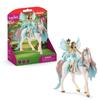 Fairy Eyela Figurine with Princess Unicorn, Flying Princess Playset with Unicorn Figure and Magic Wand, Schleich 70569 Ba