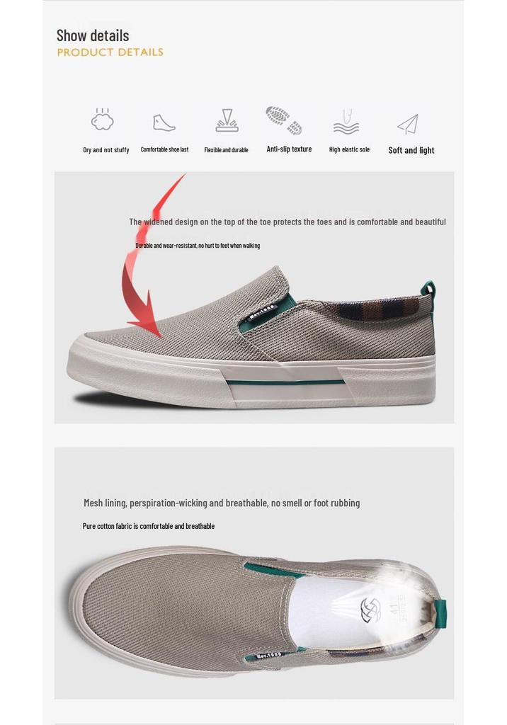 2026 Spring Men's Versatile Korean-Style Low-Top Canvas Skate Shoes