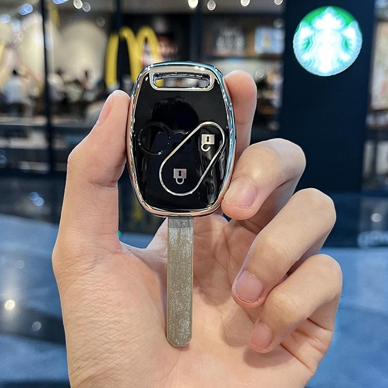 Husa pentru chei de mașină din Tpu cu 2/3 butoane pentru Honda Fit CIVIC JAZZ Pilot Accord CR-V Freed Freed Pilot StepWGN Insight Protector