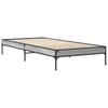 Bed Frame Gray Sonoma 90x190 cm Particleboard and Metal