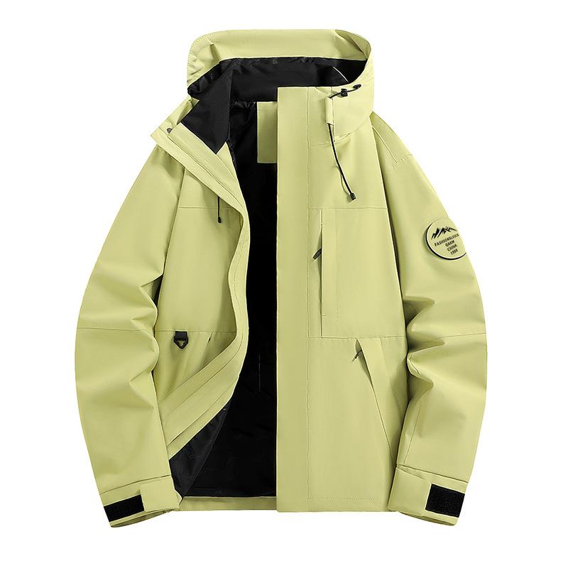 Outdoor Sports, Single Charge Travel, Mountain Climbing, Three Proof Leisure, Couple's Versatile, Solid Color Cardigan, Thin Jacket