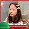 Kids' Festive Santa Claus Candy Hair Clips - Cute Princess Cartoon Hairpins for Holiday Performances