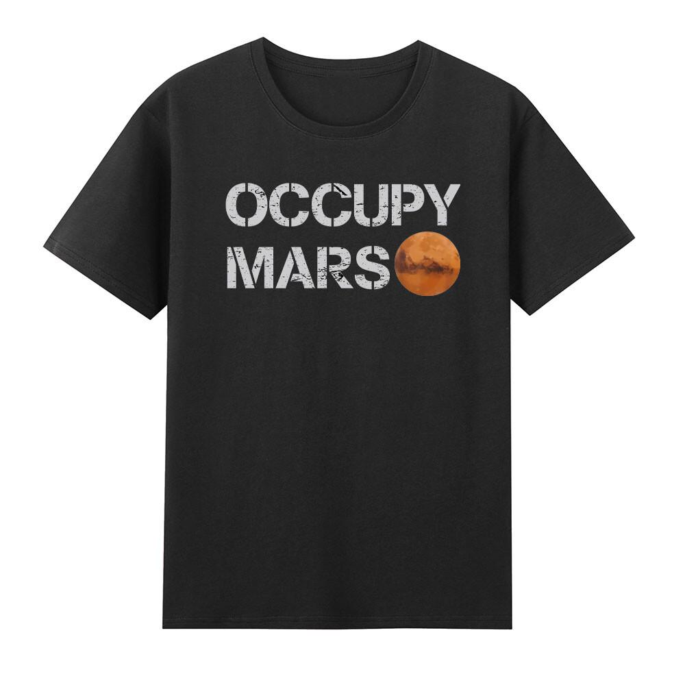 Occupy Mars Space Funny Explorer Astronaut Universe Space Tshirt S