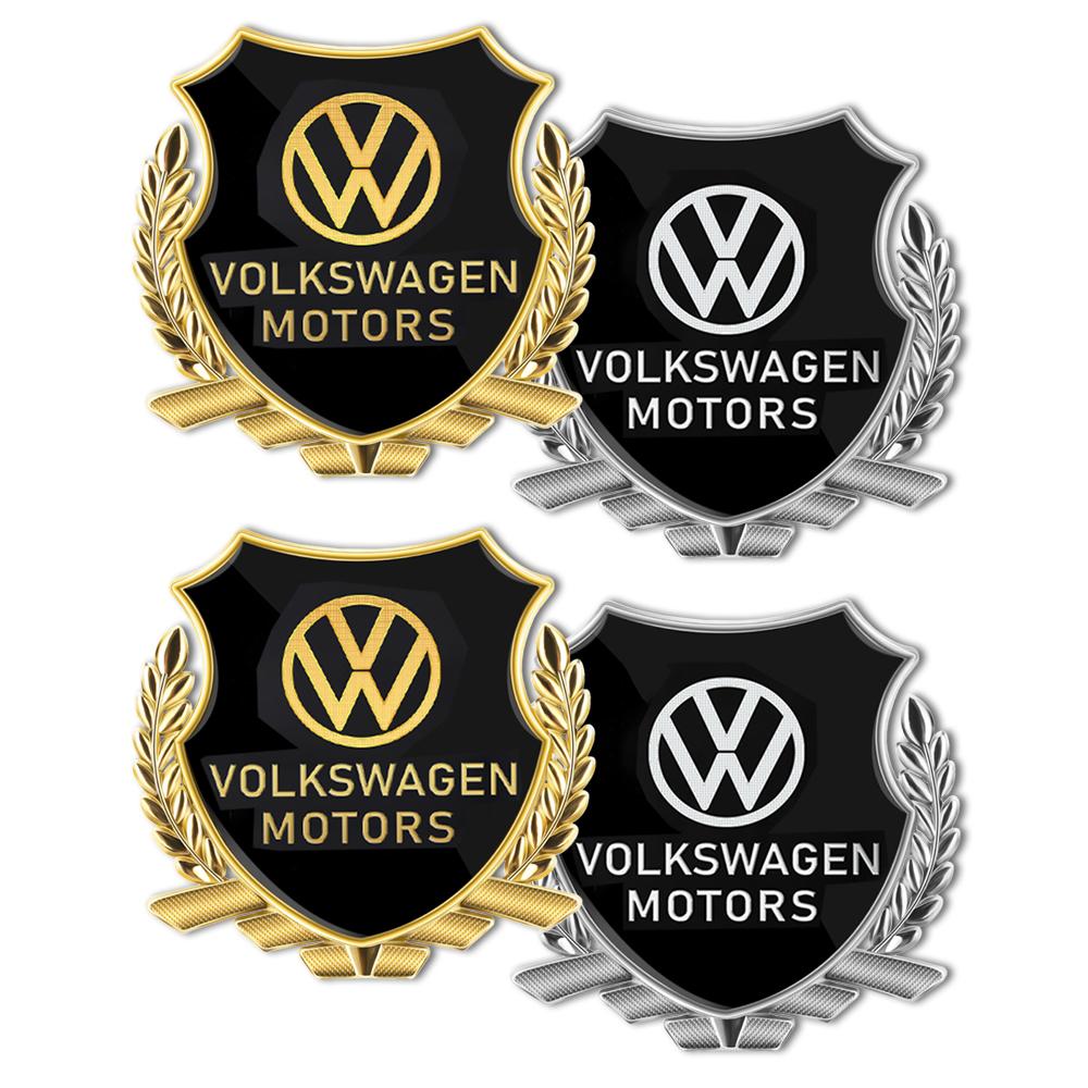 3D Metal Car JK68 Logo Body Trunk Badge Emblem Sticker Accessories For Volkswagen VW Golf Polo Tiguan Rline R Passat CC Touareg Jetta