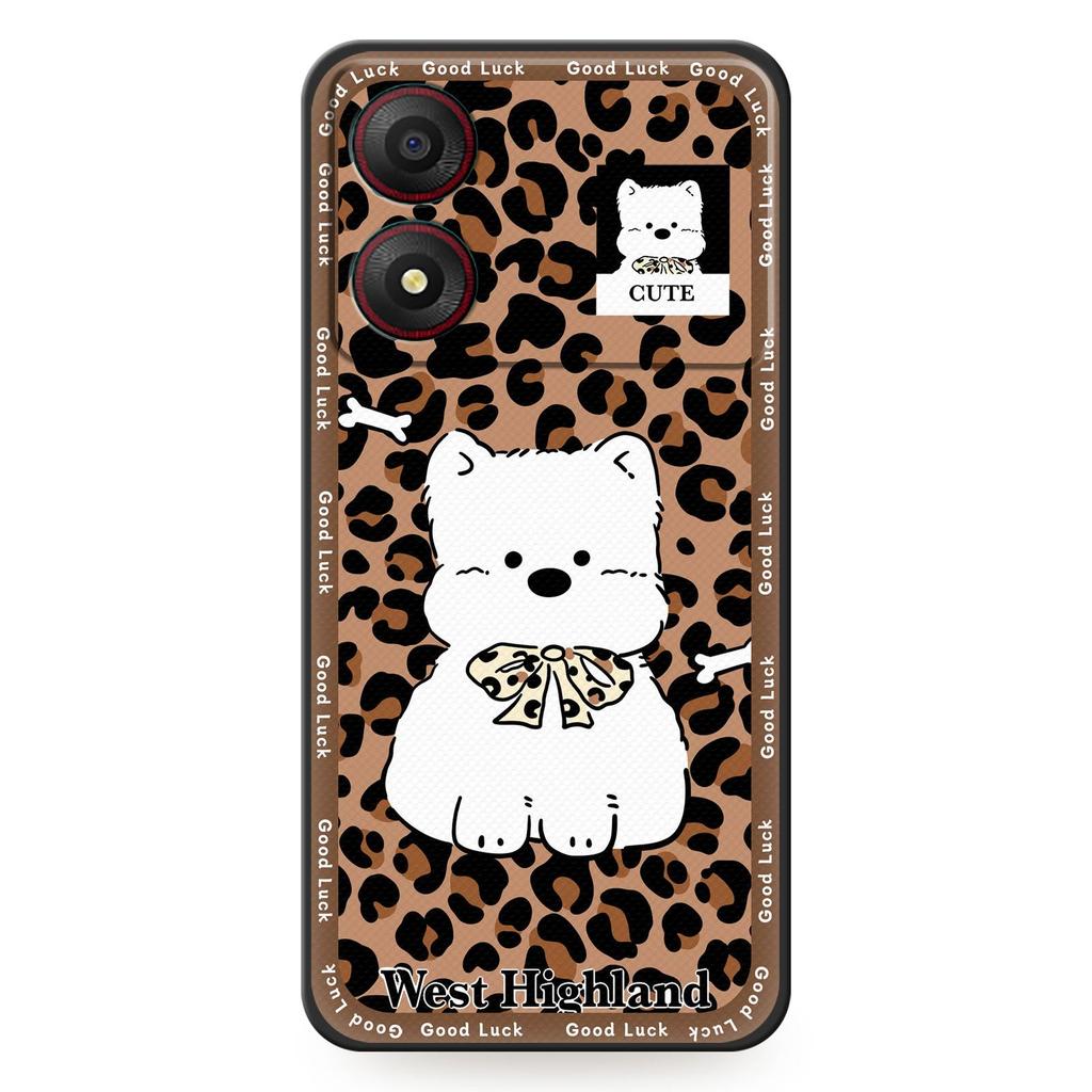 Cute Back Cover Phone Case For ZTE Blade A34 Full Wrap Phone Pouch Anti-dust Anti-knock Graffiti Fashion Design Cartoon