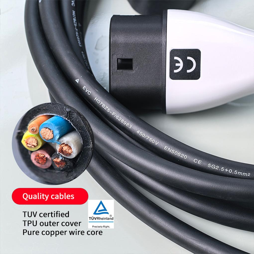 Protable EV Charger Type 2 16A 11KW Protable 3Phase EV Mobile Charger Fast Charging 5PIN CEE plug IEC 62196-2 EV Charger