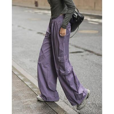 Demana Women's Spring Sporty Loose Fit Straight Leg Cargo Pants