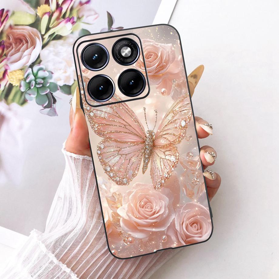 Flower Cartoon Fashion Design Phone Case For Motorola Moto Edge 70 Fusion Fusion+ Plus Funda Soft Silicone Shockproof Back Cover