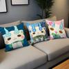 cute cartoon game anime Yo kai w-Watch Komasan Comfortable soft Pillow Case for Sofa Living Room Home Decor Protective Covers