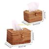 Elegant Handmade Rattan Tissue Box Napkin Storage Container Desktop Toilet Paper D57B