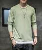 SHANLIANG Long Sleeve Solid Layered Plus Loose Soft To the Elegant Long Popular Cut and Sew Men's T-Shirt, Color, Look, Sizes, Fit, Touch, Stylish,