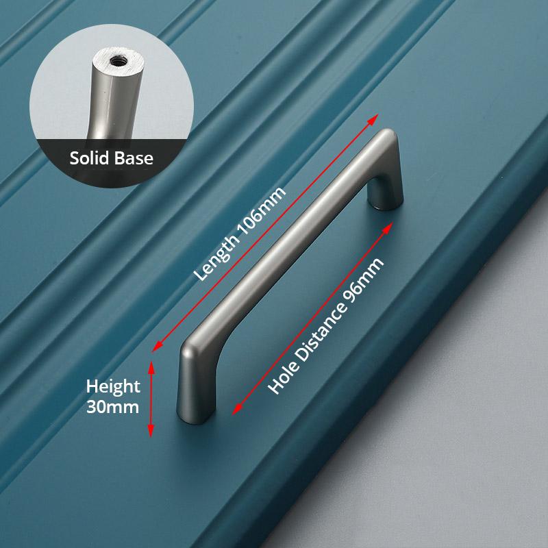 KAK Zinc Alloy Pearl Gray Gold Cabinet Handles Solid Drawer Knobs Kitchen Cupboard Door Pulls Furniture Handle Cabinet Hardware