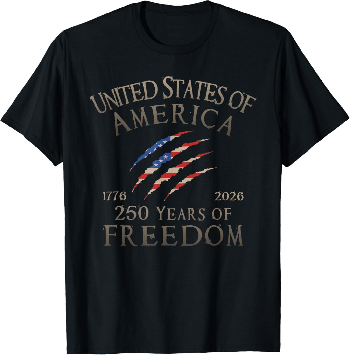 America 250th Anniversary - Celebrate 250 Years of Freedom T-Shirt S