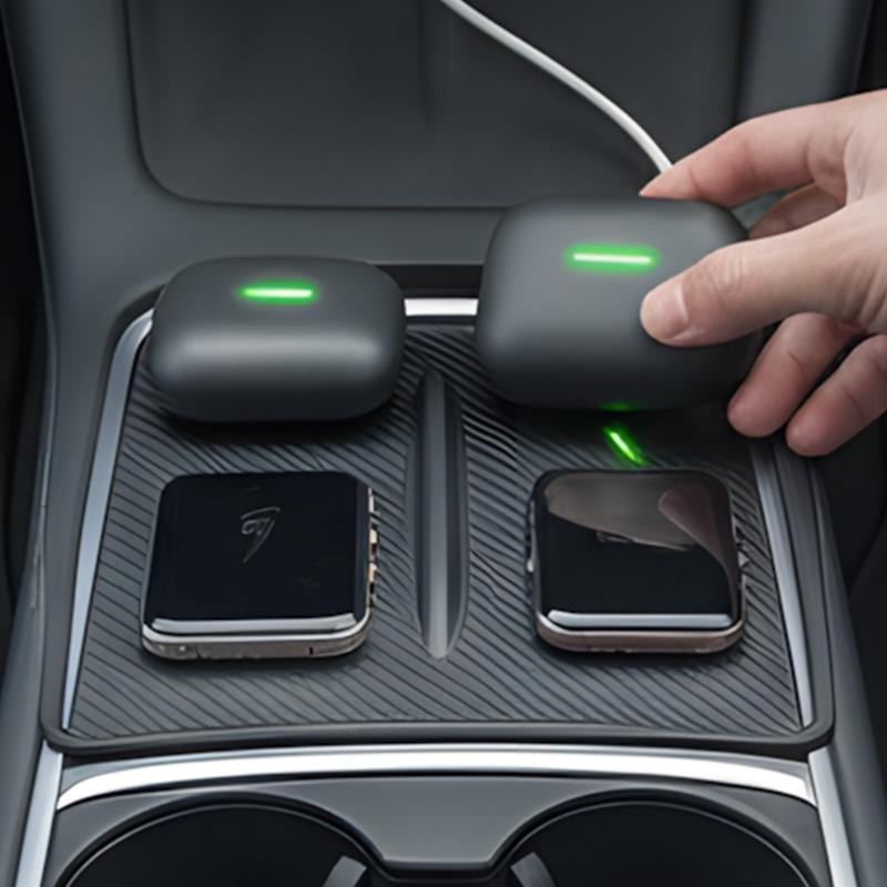 Silicone for Tesla Model Y Juniper/Launch 2026 Anti-skid Pad Wireless Charging Pad Car Phone Non-slip Charger Mat Protective