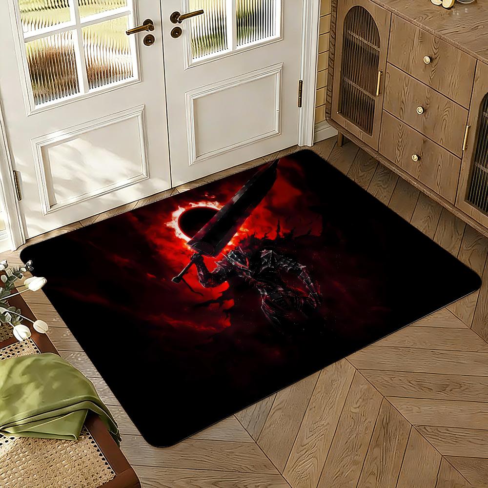 Tappetino Berserk Morbido Spesso Assorbente Antiscivolo per Camera da Letto Soggiorno Tappetino d'Ingresso Decorazione per la Casa Tappeti in Flanella
