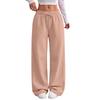 Damen Locker geschnittene Wide Leg Jogginghose mit Kordelzug für den täglichen lässigen Look