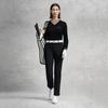 FILA Golf Series Fashion Simple Personality Casual Sports Pullover Long Sleeve Knitted Sweater Women sweater Deep-Black A11W545412FBK