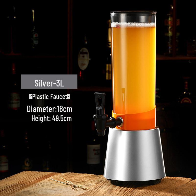 

Luminous 3L Beer Bong with Tap – Rechargeable Beer Barrel & Cola Drink Bucket