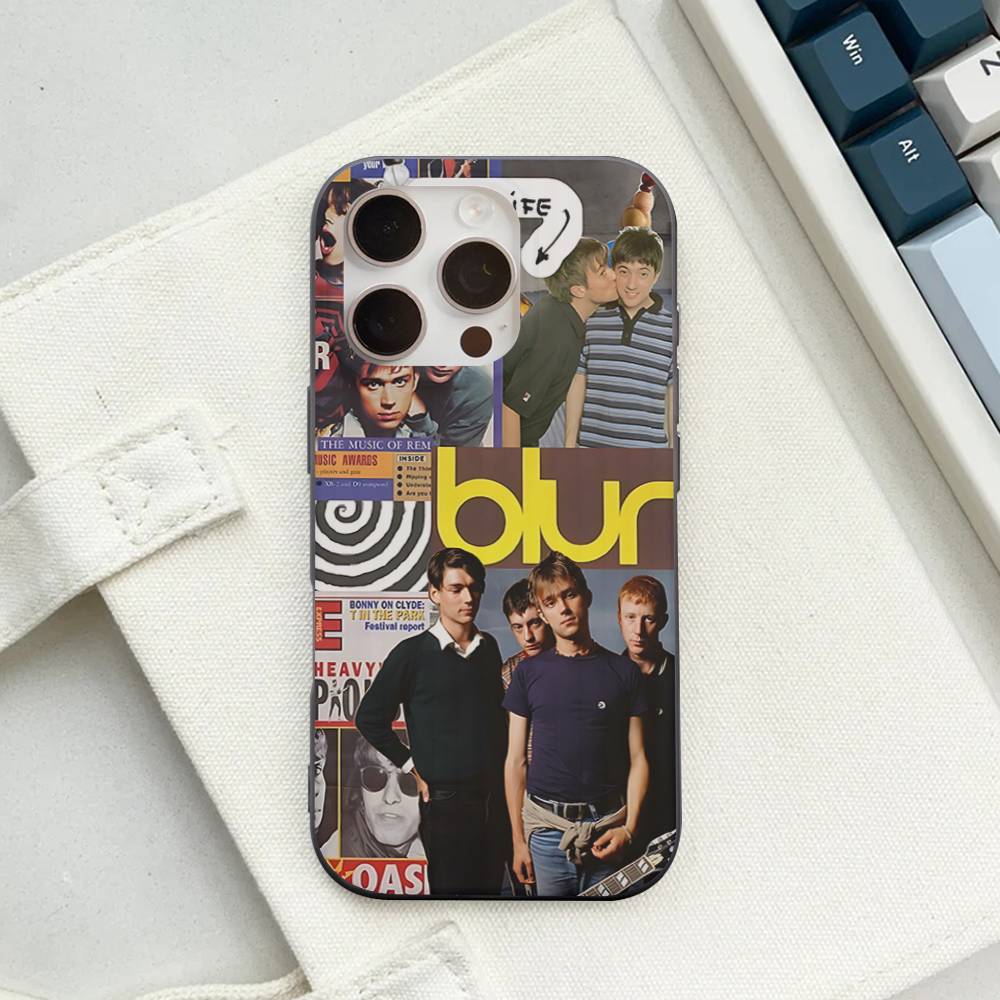 Rock Band B-Blur Corrugated Stripe Phone Case For IPhone 17 16 15 14 13 12 11 Pro Max Plus Pro Shockproof Cover