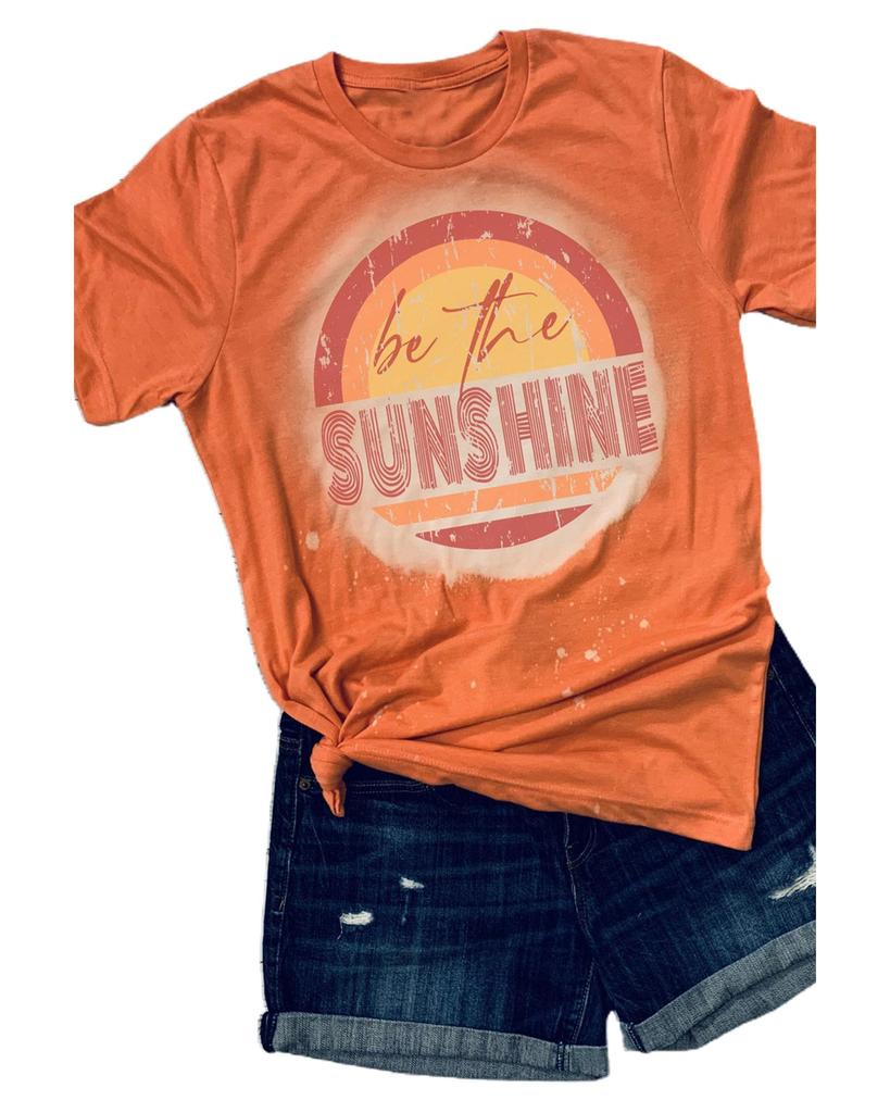 Azura Exchange Graphic Print Crewneck T-Shirt - Be The Sunshine