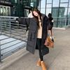 Cotton clothes for women in winter 2025 new Korean loose large pockets thickened jacket long over-the-knee down padded jacket