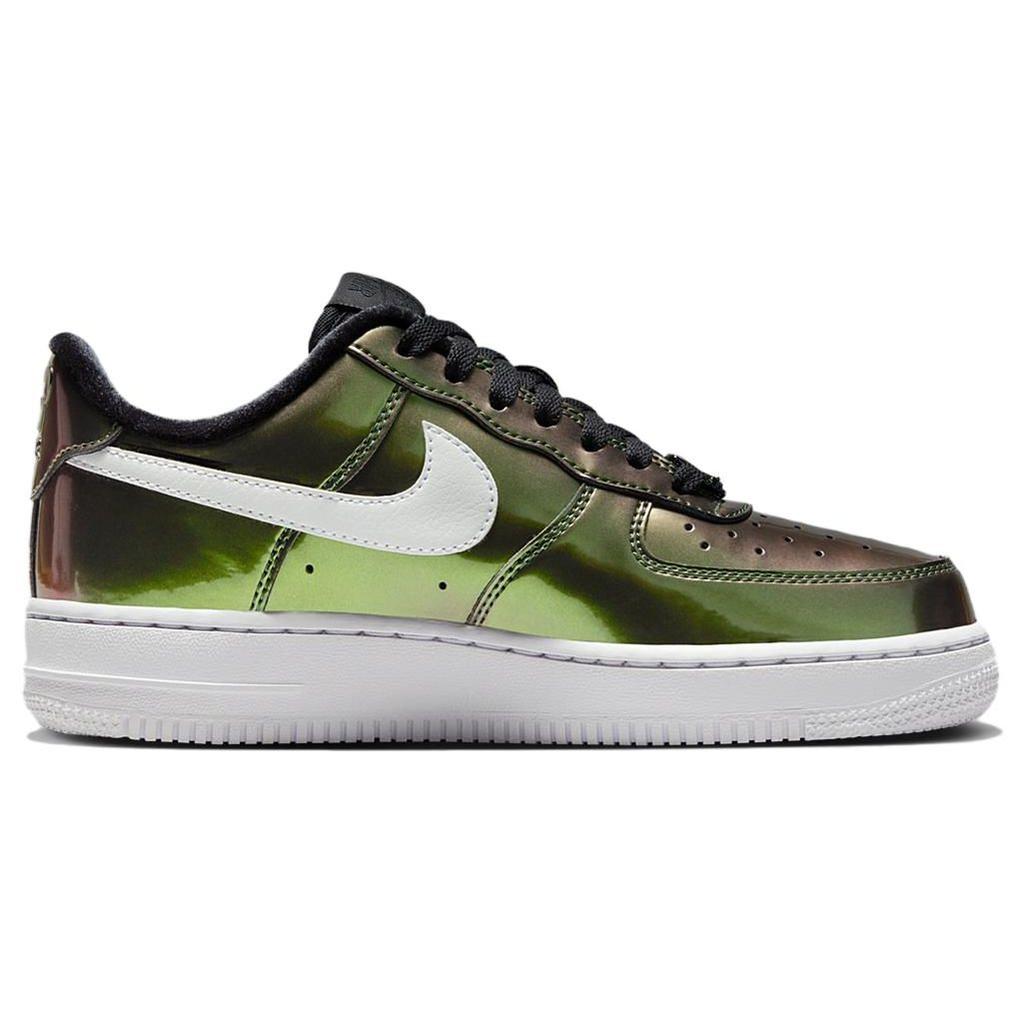 Nike Air Force 1 Low Iridescent Damen Sneaker Schwarz Weiß FV1173-010