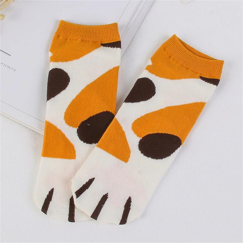 Women Cotton Cute 3D Knitted Cat Claw Low Cut Ankle Socks Ladies Girls Short Hosiery Dog Paws Sokken Dropship