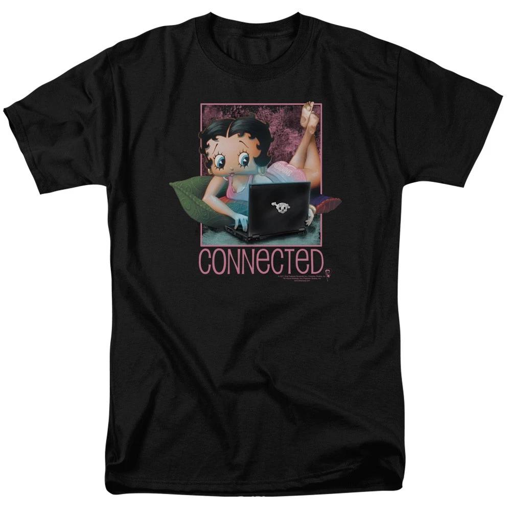 Betty Boop - Connected - Unisex Short Sleeve Children s T-shirt - Black 160
